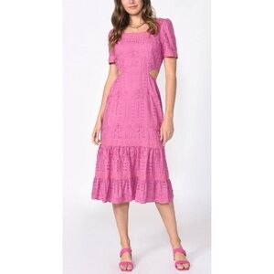 Adelyn Rae Magenta Maxi Dress